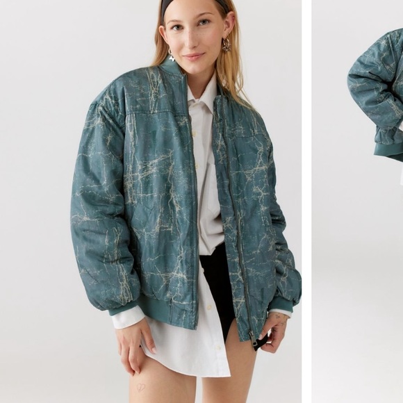 BDG Marcy Nylon Bomber Jacket - Picture 1 of 10